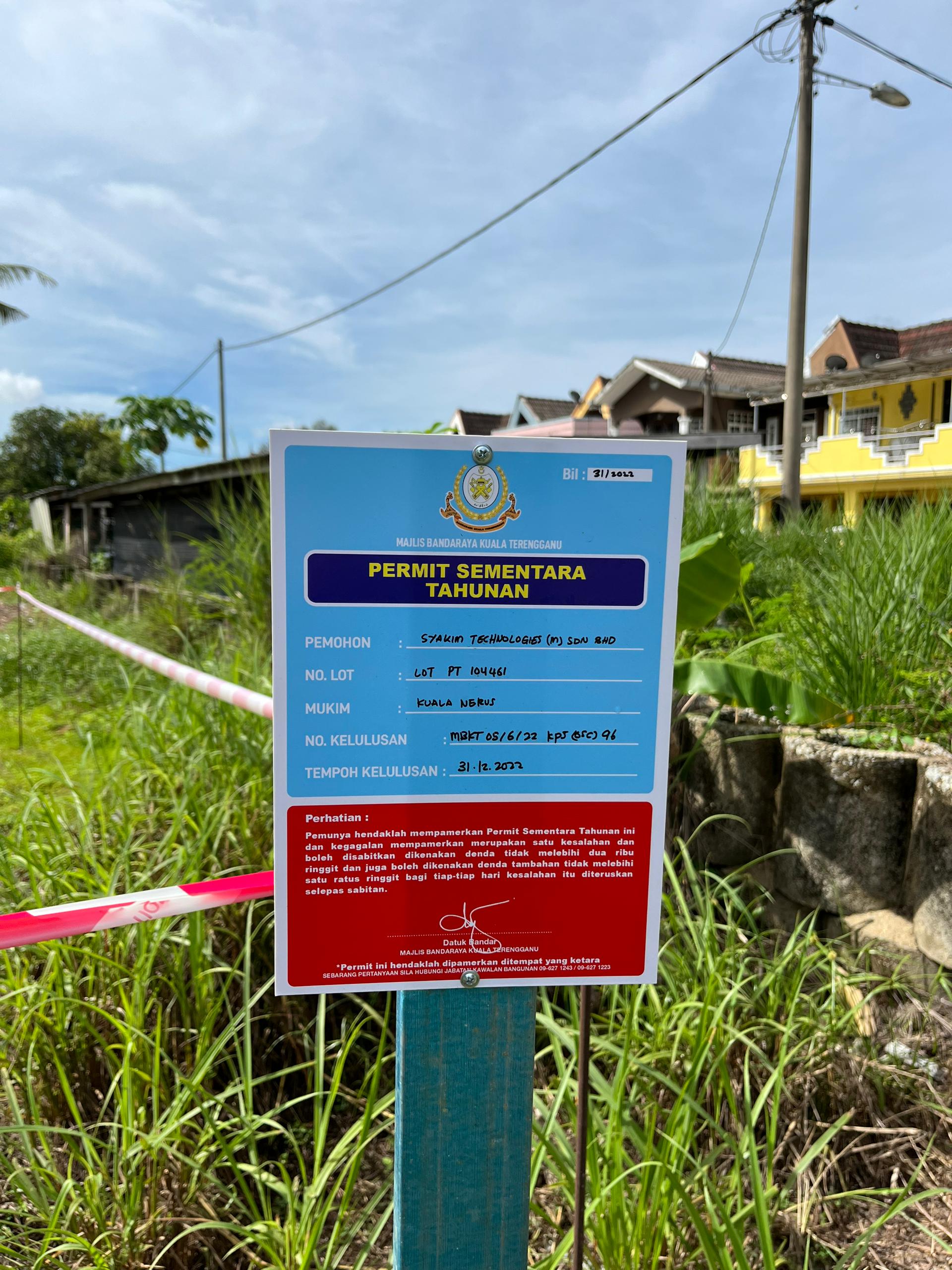 Lawatan Tapak di Surau Perumahan Gong Badak, Kuala Nerus