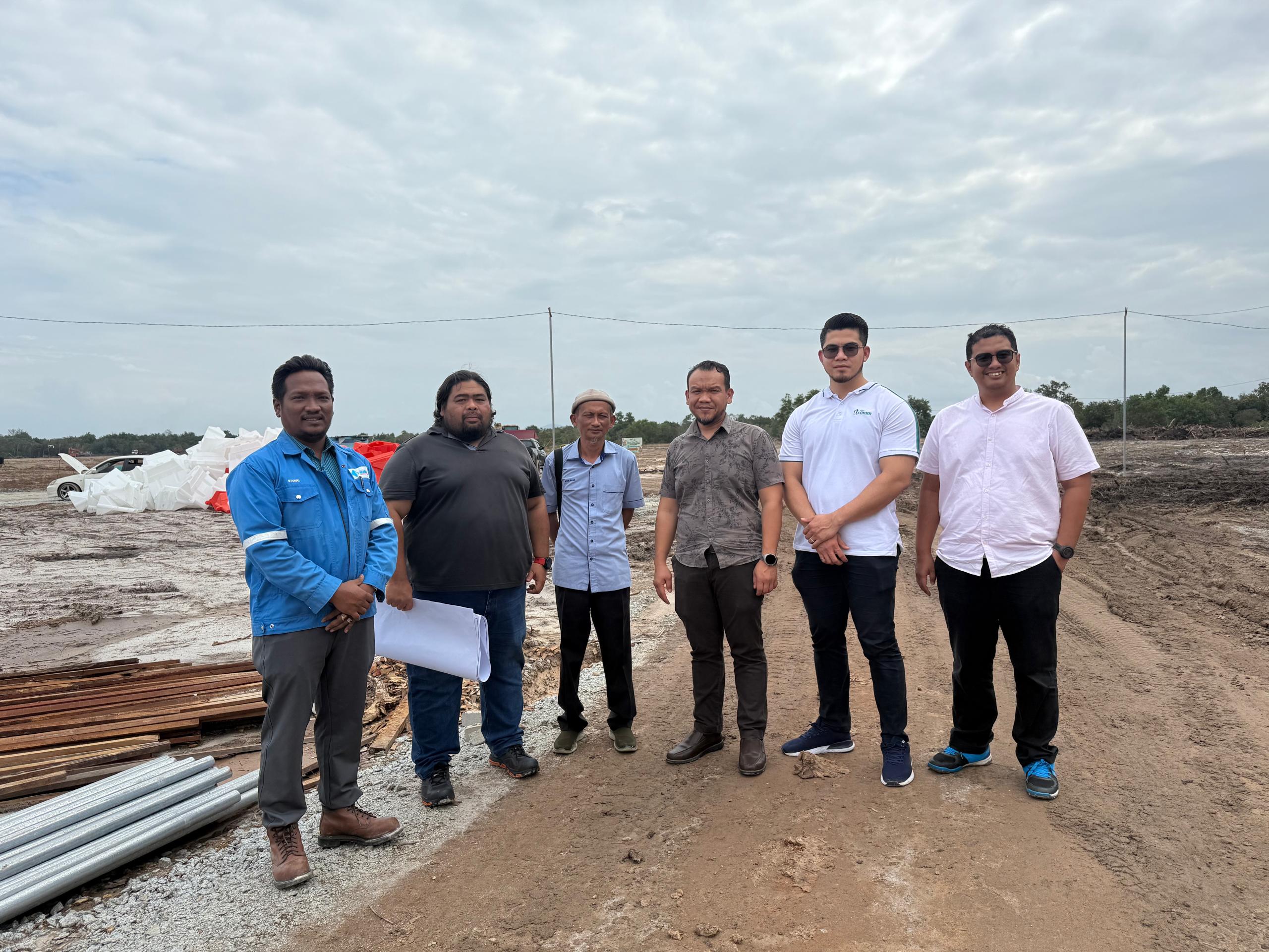 Lawatan Ke Tapak Pembinaan Pusat Rehabilitasi PERKESO Wilayah Timur di Mukim Merang, Daerah Setiu